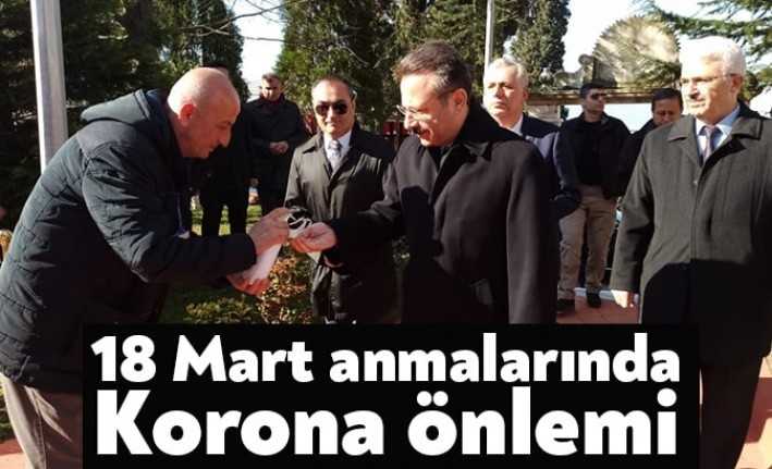 18 Mart Çanakkale Zaferi dolayısıyla Bağçeşme Şehitliği’nde çelenk sunma töreni