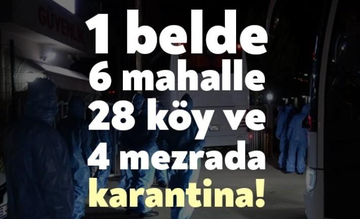 İçişleri Bakanlığı'ndan yapılan açıklamada, ülkemizde 18 ildeki 1 belde, 6
