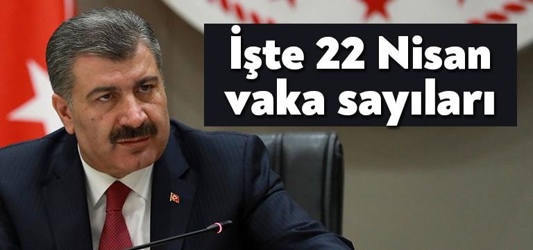 Sağlık Bakanı Fahrettin Koca, 22 Nisan vaka sayısını açıkladı. Koca,