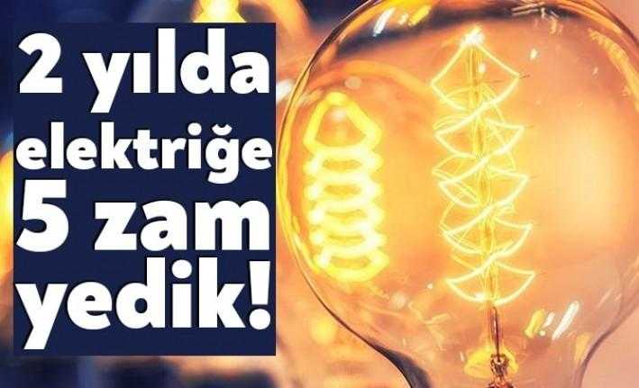 Türkiye’de 2018 yılının ağustos ayından bu yana elektriğe toplam 5
