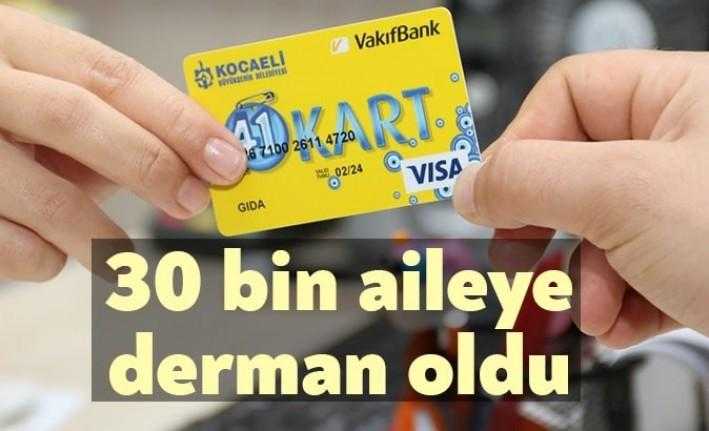 Kocaeli'de 30 bin aileye 41 Kart ile alışveriş ve ihtiyaçlarını