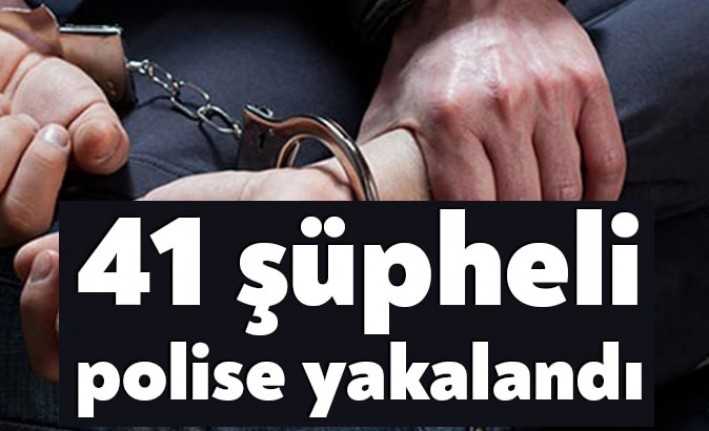 Kocaeli Emniyet Müdürlüğü ekipleri tarafından aranan şahısların yakalanmasına yönelik düzenlenen