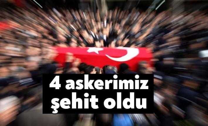 Barış Pınarı Harekât Bölgesinde 4 askerimiz bombalı araç saldırısında şehit
