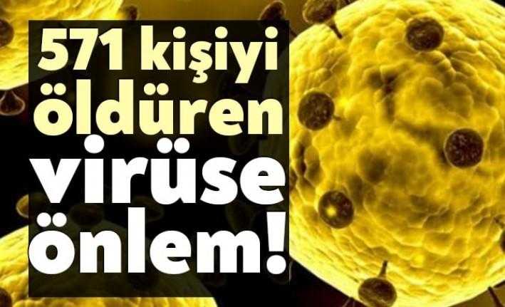 Sağlık Bakanlığı'ndan yapılan açıklamada Çin'de 571 kişiyi öldüren Corona Virisü'ne