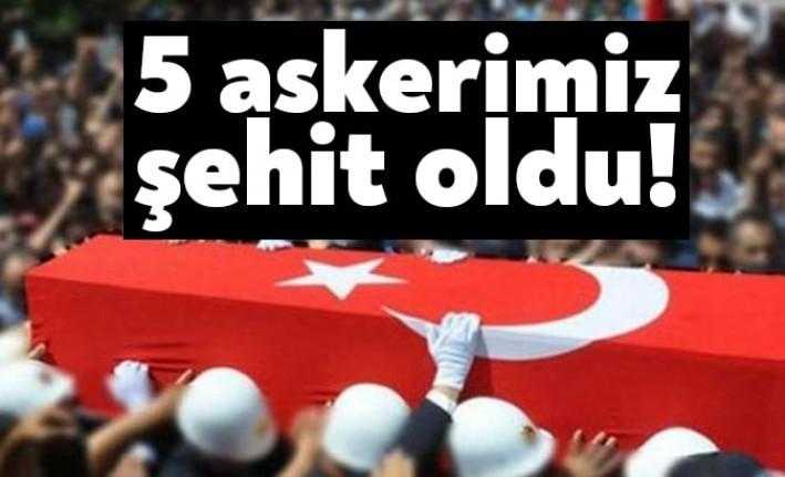Suriye İdlib'de 5 askerimiz, rejim güçlerinin saldırısı sonucu şehit oldu