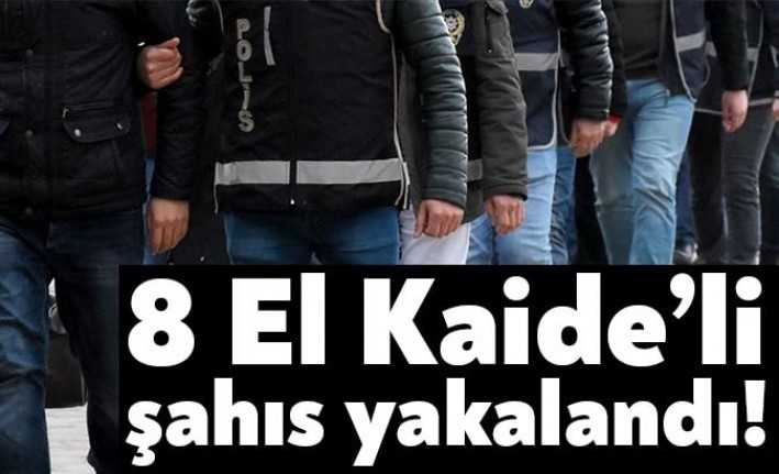 Kocaeli’de gerçekleştirilen operasyonda 8 El Kaideli şahıs yakalandı.