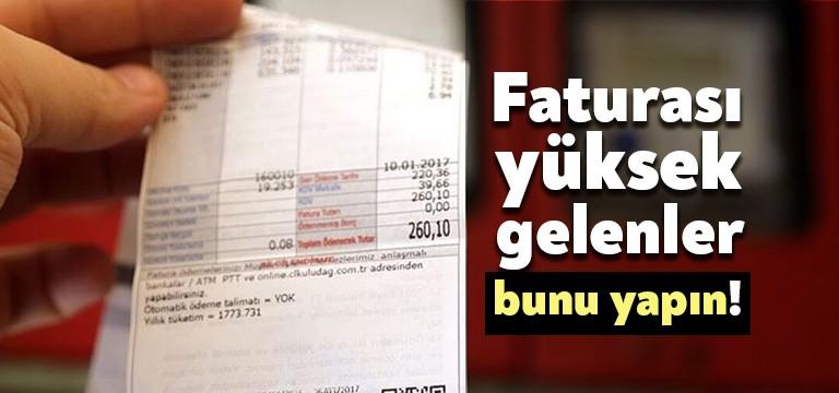 Tüketici Dernekleri Federasyonu Genel Başkanı Aziz Koçal, ortalama faturaların yüksek