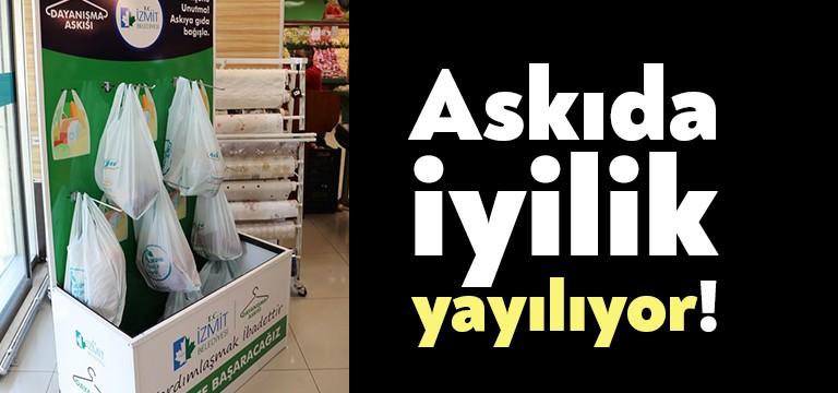 Corona virüsü ile mücadeleyi kent dayanışmasına döndüren İzmit Belediyesi’nin ‘Askıda