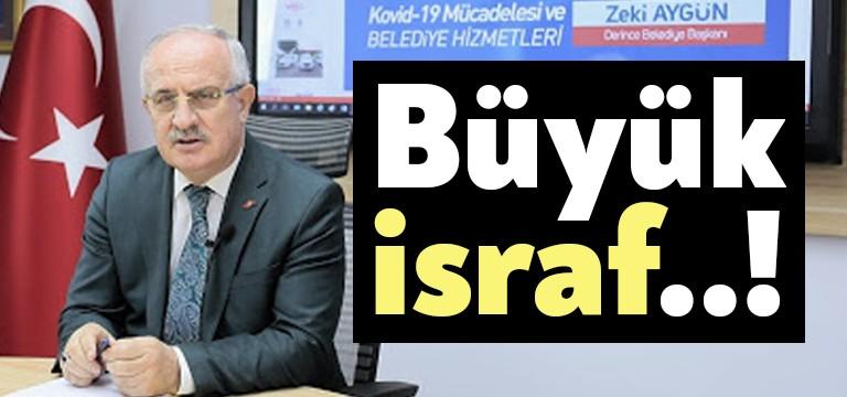 Kocaeli’nin Derince ilçesinde görev yapan AKP’li belediye başkanı Zeki Aygün