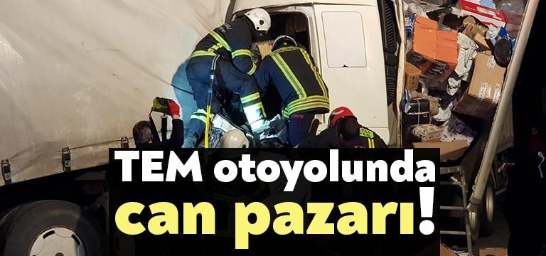 TEM otoyolundan Ankara yönünde seyir halinde olan Hayri Yorulmaz idaresindeki