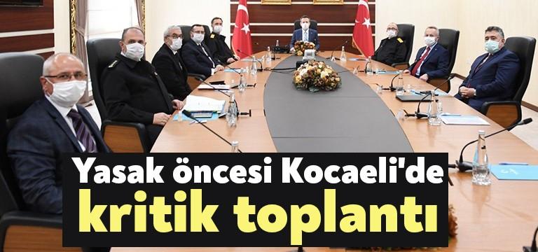 Kocaeli İl Güvenlik ve Asayiş Koordinasyon toplantısı, bugün Vali Hüseyin