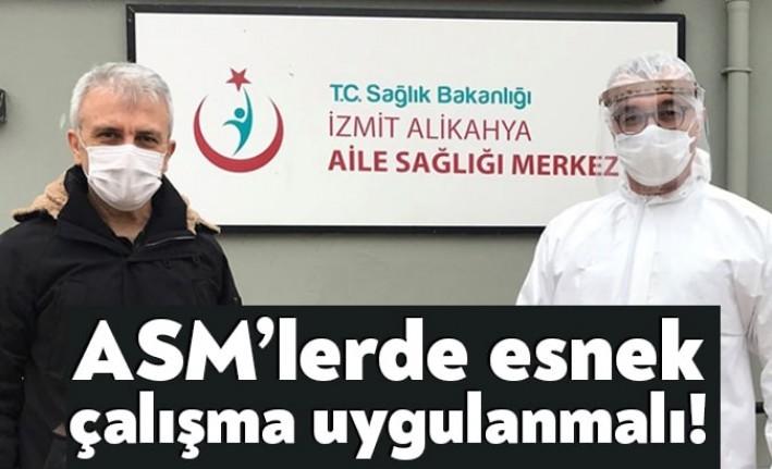 Türk Sağlık Sen Kocaeli Şube Başkanı Ömer Çeker, aile sağlığı