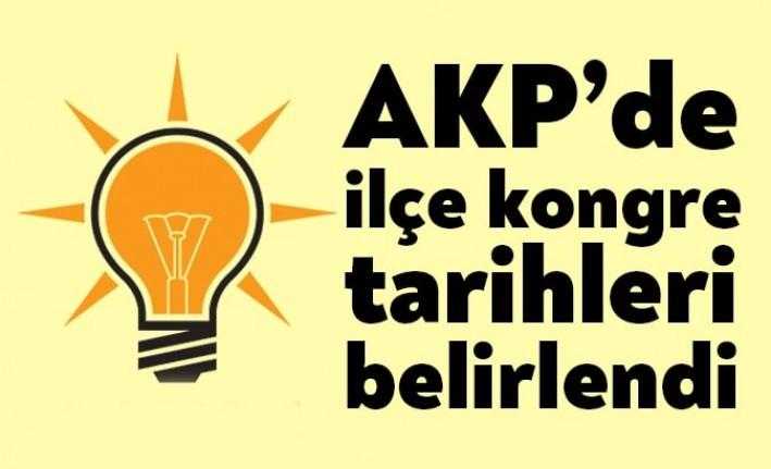 AKP Kocaeli ilçe kongre tarihleri genel merkez tarafından belirlendi. İlçe
