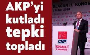 AKP'yi kutladı, tepki topladı