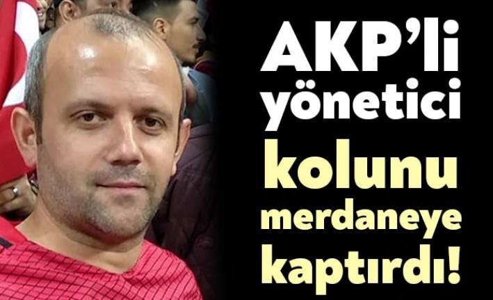 AKP Kartepe İlçe Yöneticisi İlhan Sakin, çalıştığı fabrikada kolunu merdaneye