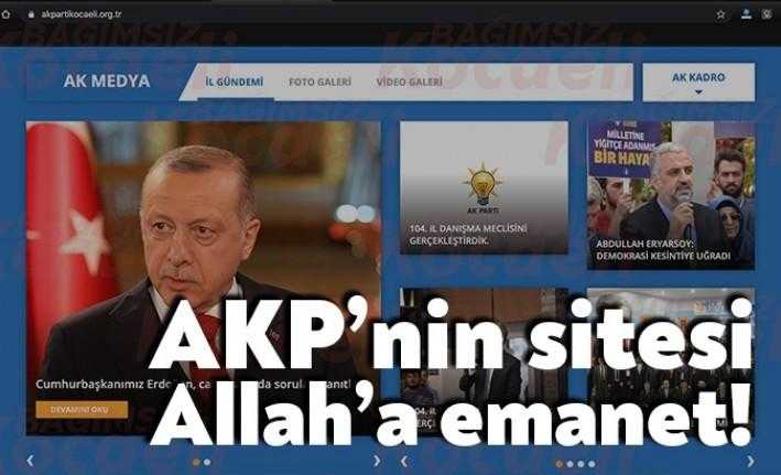 AKP Kocaeli İl Teşkilatı’nın internet sitesi http://www.akpartikocaeli.org.tr/ yıllardır güncellenmiyor. Sitede