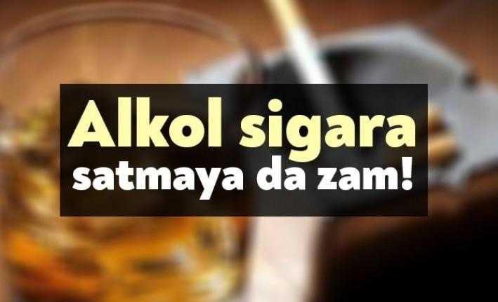 Alkol ve tütün ürünlerini üretme ve satma ücretlerine de zam