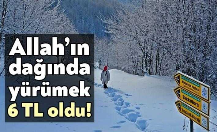 Milli Park olan Aytepe’ye giriş artık 6 TL oldu. Hiçbir