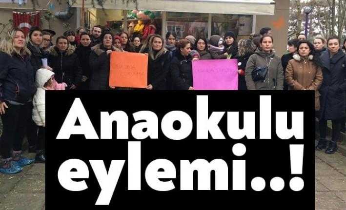 Kocaeli’de çocuklarının okullarının yıkılacağını öğrenen veliler yıkımın ertelenmesini talep etti.