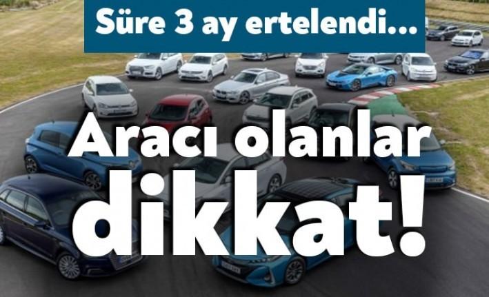 Koronavirüs salgını nedeniyle, araç muayene süreleri uzatıldı. Ulaştırma ve Altyapı