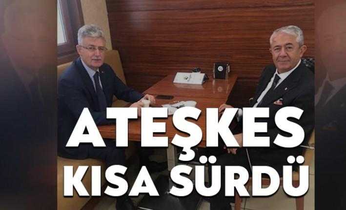 AKP İl Başkanı Mehmet Ellibeş ve CHP İl Başkanı Cengiz