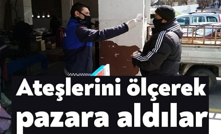 Körfez Belediyesi Zabıta Müdürlüğü ekipleri, Necmettin Erbakan Kapalı Pazarı’nda kurulan