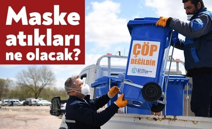 Kartepe Belediyesi, korona virüs salgınıyla birlikte kullanımı artan maske ve
