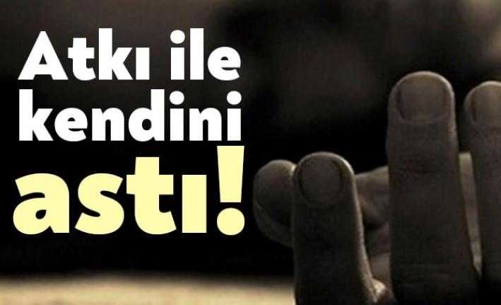 Gebze'de ikamet eden bir vatandaş, atkı ile kendisini doğalgaz borusuna