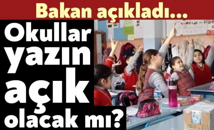 Milli Eğitim Bakanı Ziya Selçuk, "Okulların tatil olduğu süre kadar