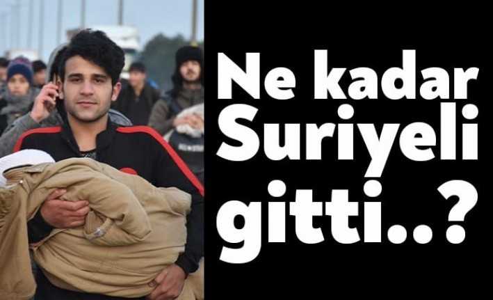 Türkiye'nin sınır kapılarını açma kararı sonrasında ülkemizden ne kadar Suriyelinin