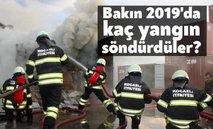 Kocaeli Büyükşehir Belediyesi İtfaiyesi, 2019 yılında 3 binin üzerinde yangına