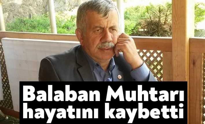 Kartepe Balaban Mahalle Muhtarı, Hasan Erkan hayatını kaybetti.
