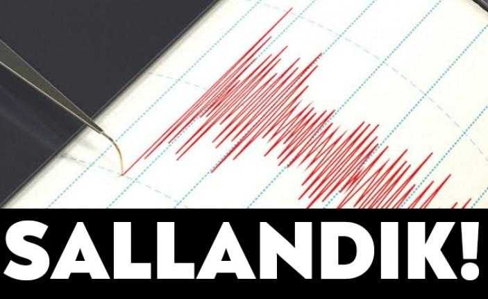 Balıkesir'de deprem meydana geldi. Söz konusu deprem kentimizden de hissedildi.