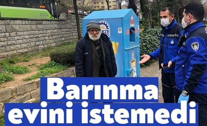 Gebze ilçesinde dışarıda yaşayan ve Barınma Evine götürülmek istenen 67