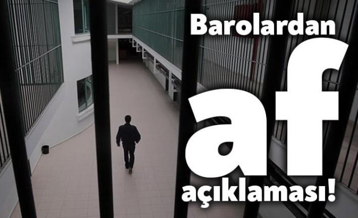 Türkiye Barolar Birliği’ne bağlı 80 baro, yaklaşık 100 bin mahkumun