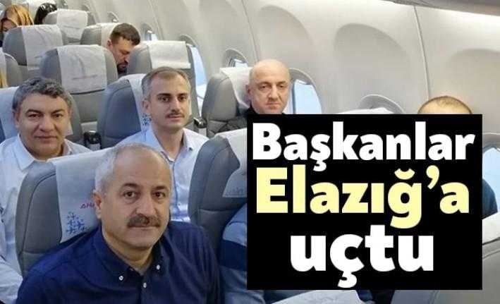 Elazığ'daki deprem felaketinin arından ilçelerinden yardımları gönderen belediye başkanları bugün