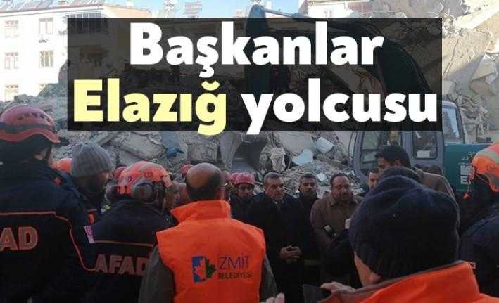 Kocaeli'den ilçe belediye başkanları topladıkları yardımlarla Elazığ'a gidecek. Şimdilik beş