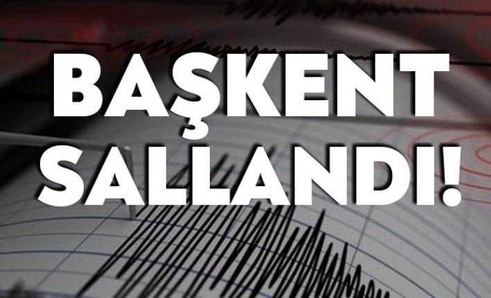 Elazığ ve çevresini etkileyen deprem sonrası bugün de Ankara'da deprem