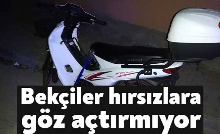 İzmit İlçe Emniyet Müdürlüğü bünyesinde görev yapan gece bekçileri, motosiklet