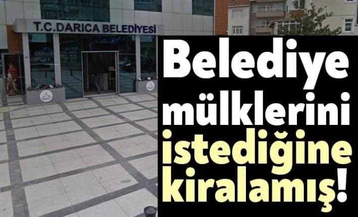 Darıca Belediyesi, belediye mülklerini pazarlık usulüyle istediği firmalara kiraladı. Sayıştay