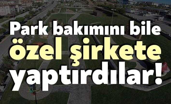 Başiskele Belediyesi, park bakım işini doğrudan temin yöntemiyle özel bir