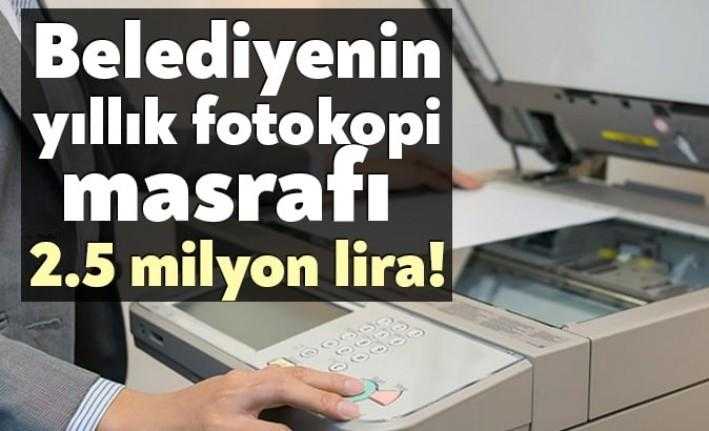 Kocaeli Büyükşehir Belediyesi 2020 yılı içerisinde sayfa başı fotokopi çekim
