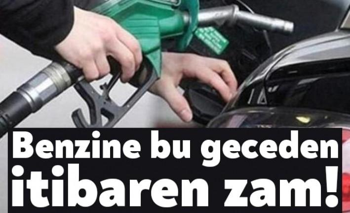 Benzinin litre fiyatına bu gece yarısından itibaren geçerli olmak üzere