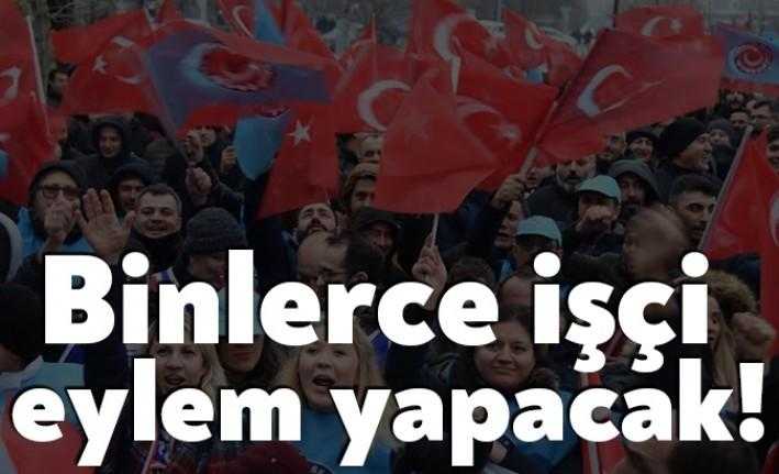 Türk Metal Sendikası Genel Başkanı Pevrul Kavlak sendika olarak eylem