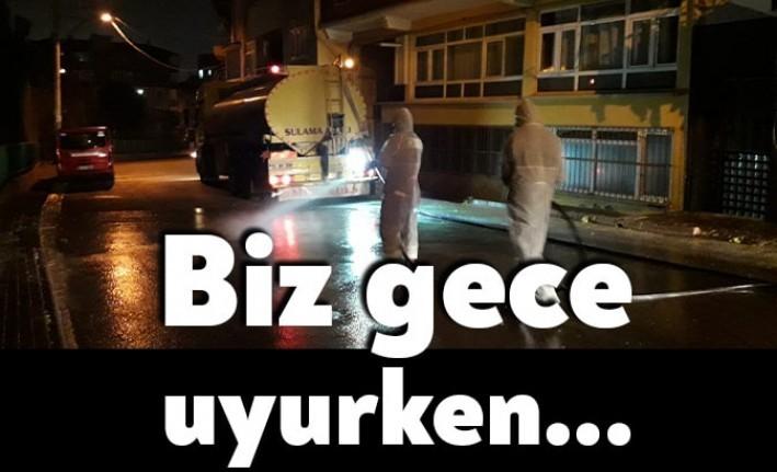 Koronavirüse karşı sıkı bir mücadele veren İzmit Belediyesi ekipleri İzmit’in