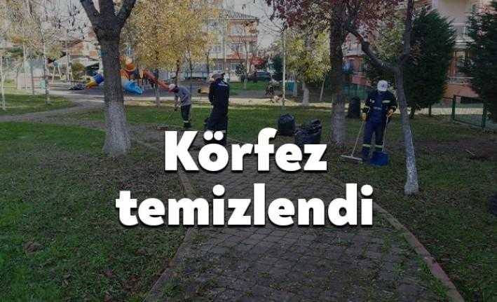 İlçe belediyesi Körfez, kent genelinde temizlik çalışması yaptı. Körfez Belediyesi