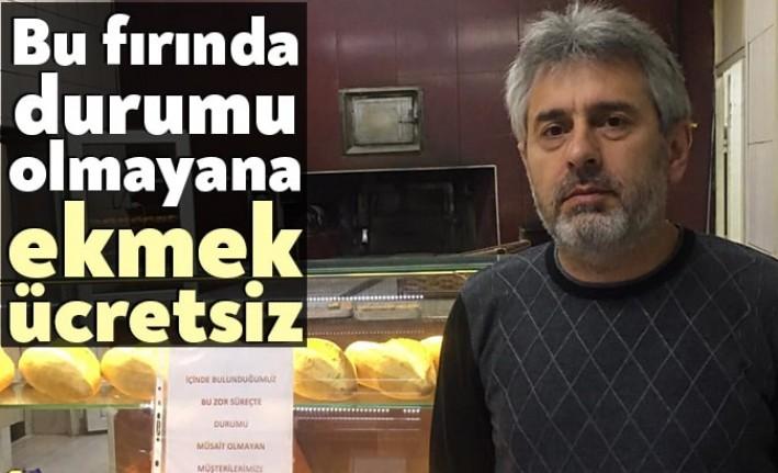 Koronavirüs günlerinde dayanışma da arttı. İzmit Mevlana Ekmek Fırını, ekmek