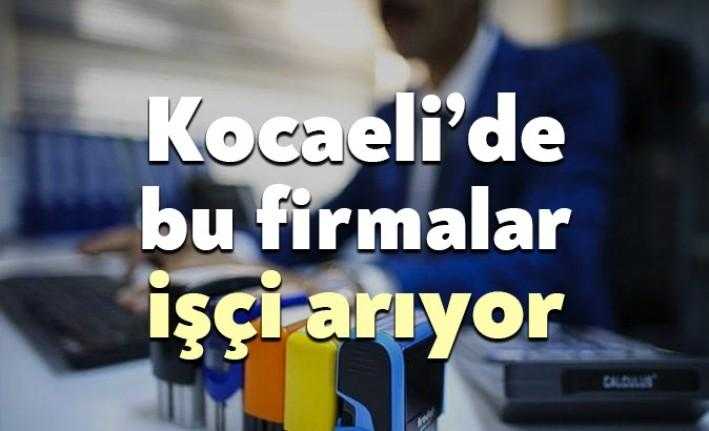 Kocaeli’de İŞKUR aracılığıyla personel arayan firmaların listesi yayımlandı. Kocaeli’de 184