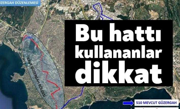 Büyükşehir Belediyesi vatandaşlardan gelen talep doğrultusunda 510 ve 525 numaralı