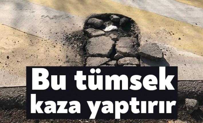 Körfez Güney Mahallesi Cumhuriyet Bulvarı üzerindeki tümsek, sürücüleri tehlikeye atıyor